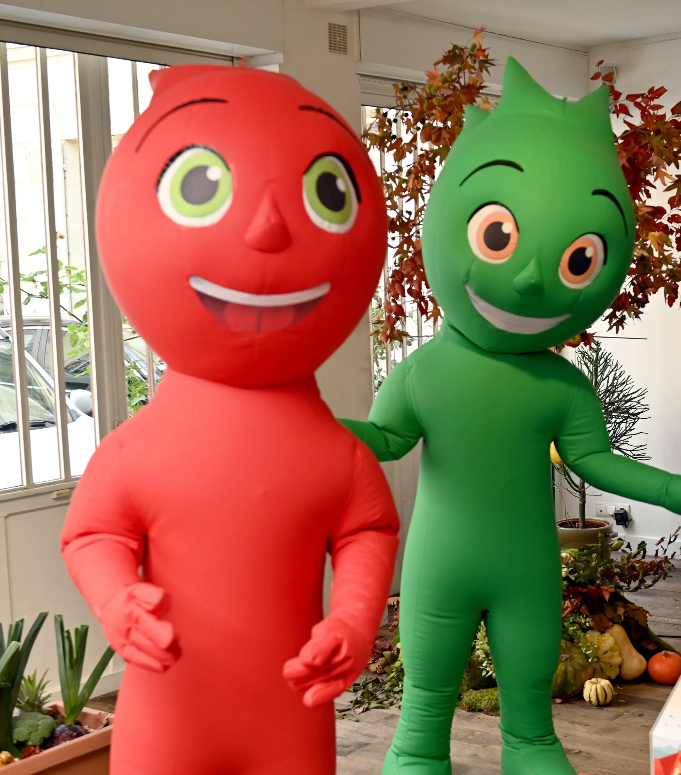 Les mascottes Frutti & Veggi
